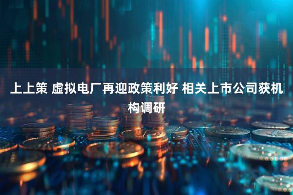 上上策 虚拟电厂再迎政策利好 相关上市公司获机构调研